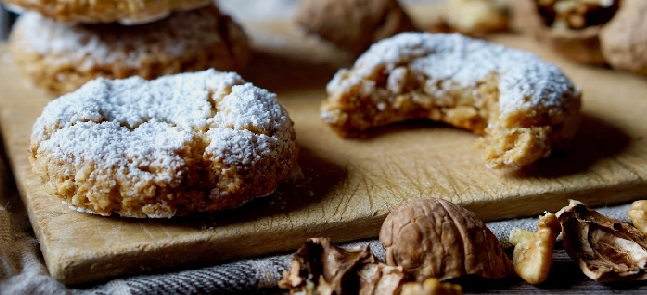 biscotto morbido con cacao e noci