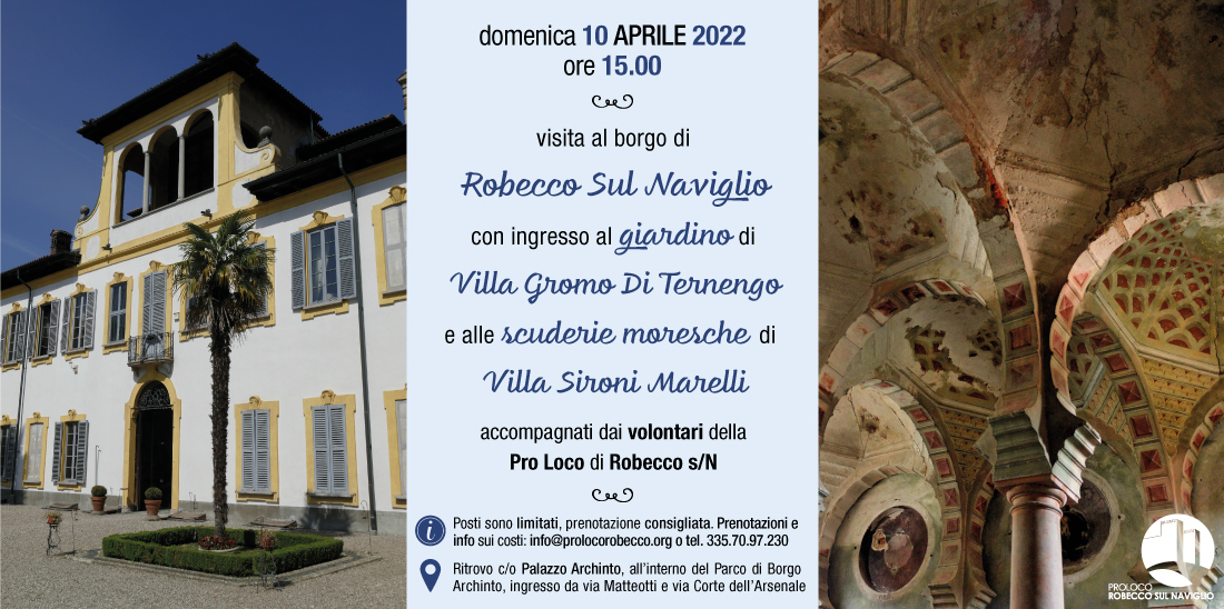 Robecco sul Naviglio: ville e visita al borgo domenica 10 aprile